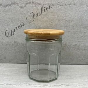 🎉 $5 Bonne Maman Glass Storage Jar with Bamboo Lid
